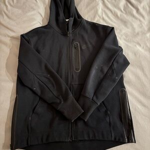 Nike Tech Fleece Full-Zip Jacket, BLACK